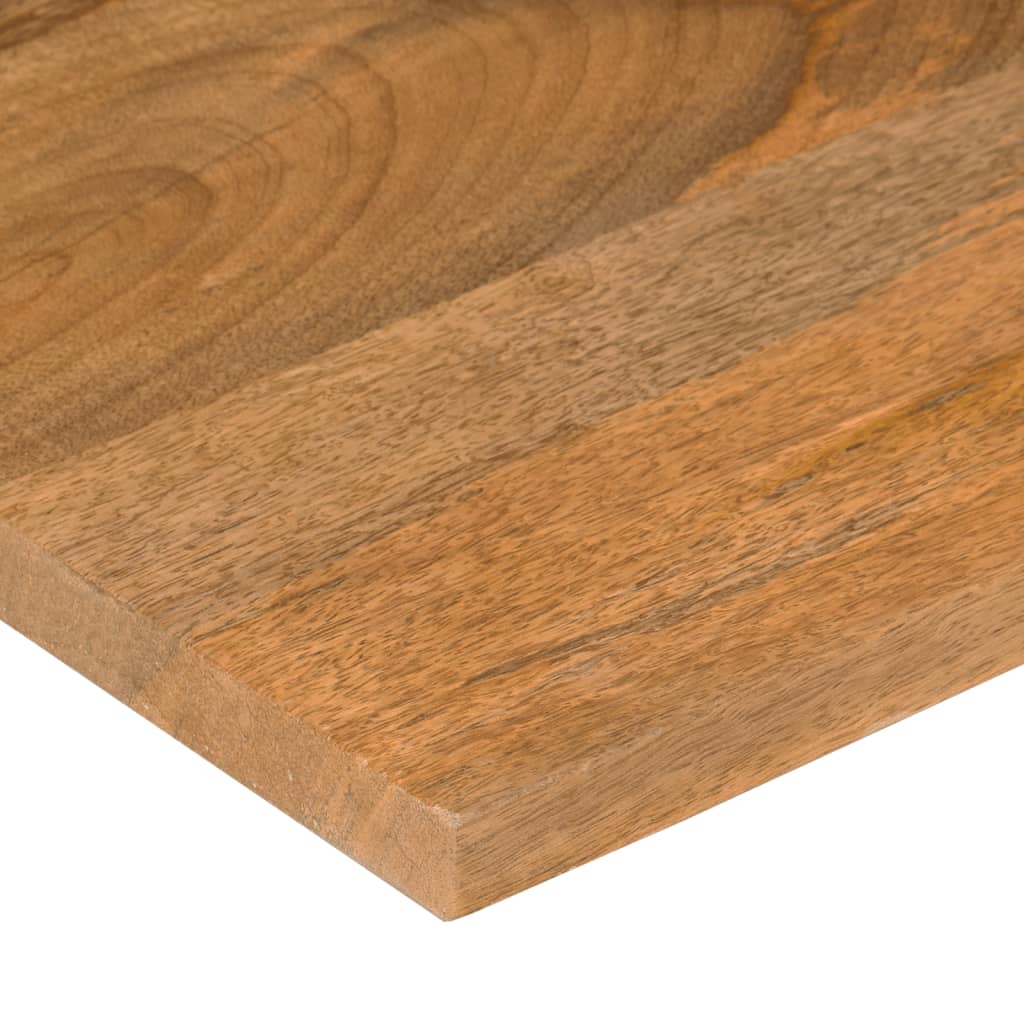 Skrivebordsplate med kurve 90x50x2,5 cm heltre grovt mangotre