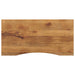 Skrivebordsplate med kurve 120x50x2,5 cm heltre grovt mangotre