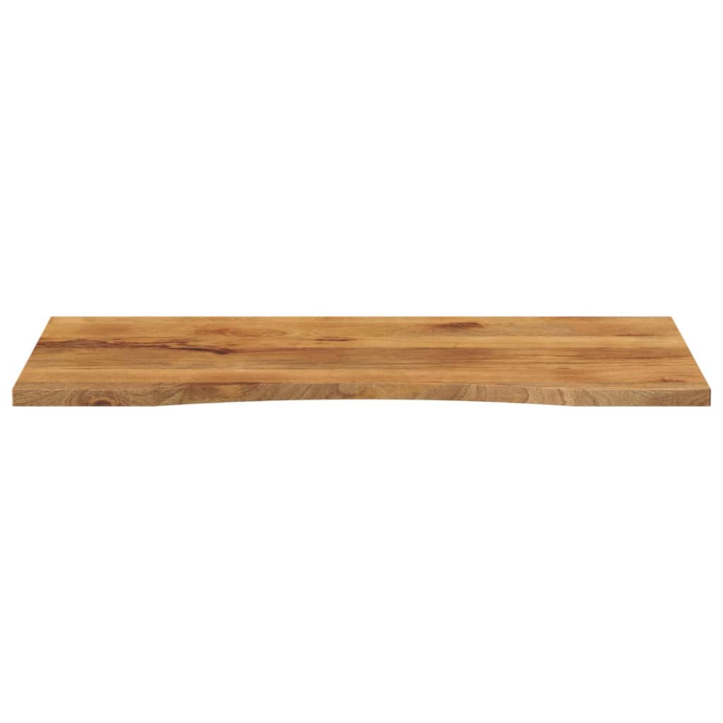 Skrivebordsplate med kurve 140x50x2,5 cm heltre grovt mangotre vidaXL