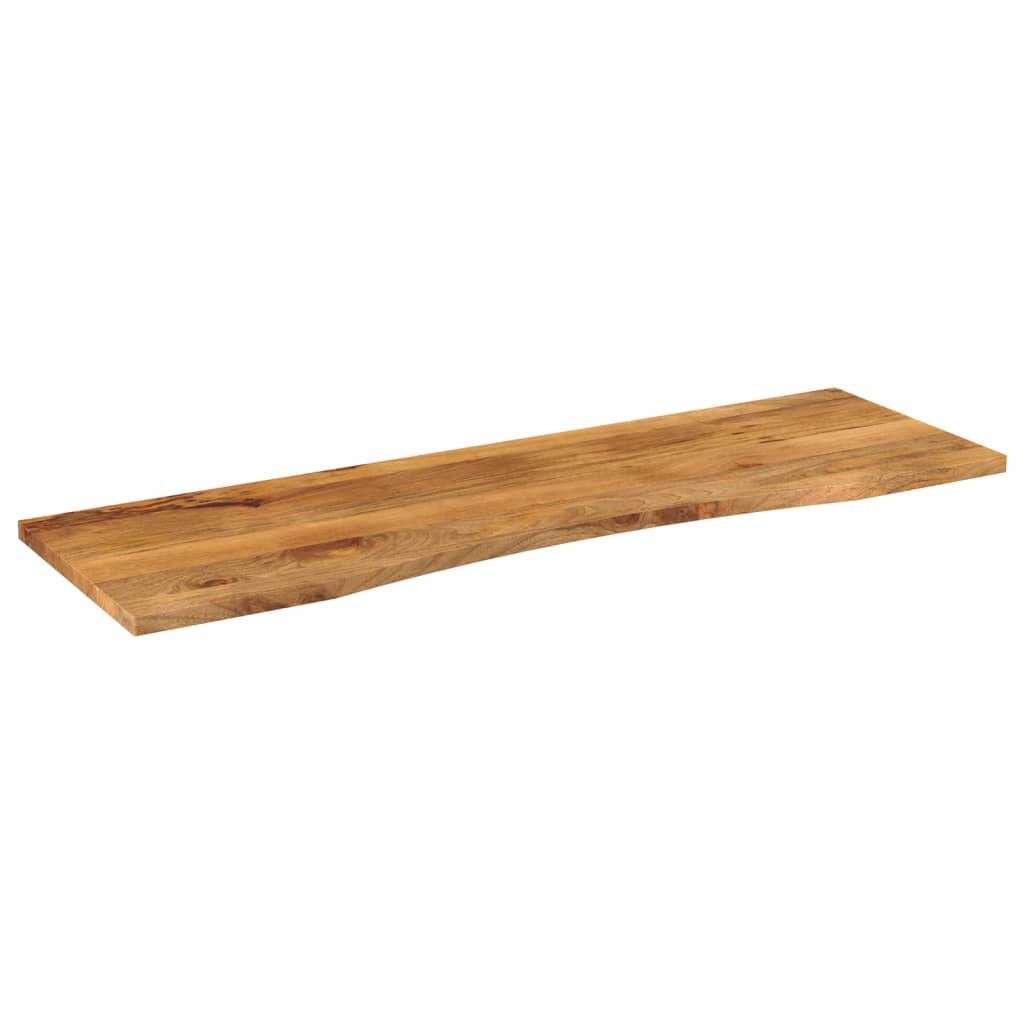 Skrivebordsplate med kurve 160x50x2,5 cm heltre grovt mangotre