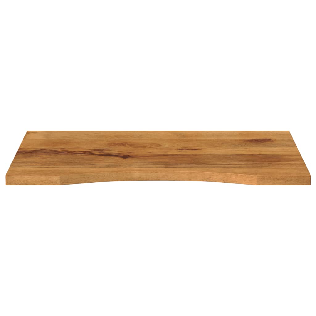 Skrivebordsplate med kurve 80x60x2,5 cm heltre grovt mangotre