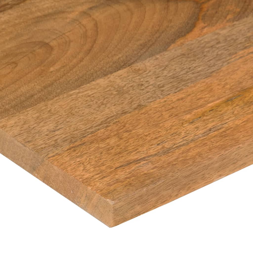 Skrivebordsplate med kurve 100x60x2,5 cm heltre grovt mangotre