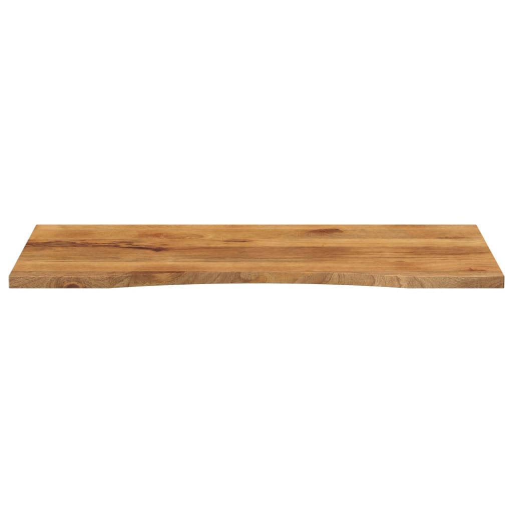 Skrivebordsplate med kurve 110x60x2,5 cm heltre grovt mangotre