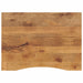 Skrivebordsplate med kurve 100x80x2,5 cm heltre grovt mangotre