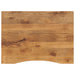 Skrivebordsplate med kurve 110x80x2,5 cm heltre grovt mangotre