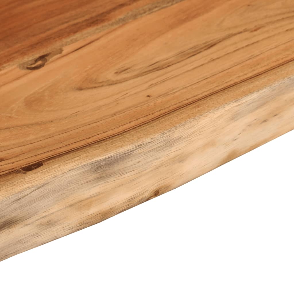Vegghylle 50x20x2,5 cm rektangulær heltre akasie naturlig kant vidaXL