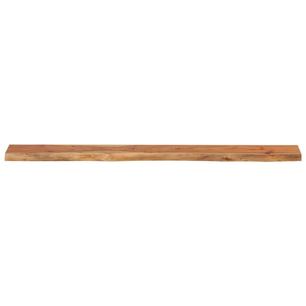 Vegghylle 160x20x2,5 cm rektangulær heltre akasie naturlig kant