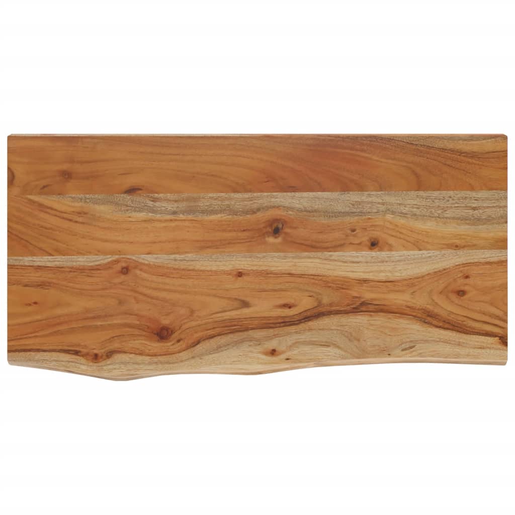 Vegghylle 60x30x2,5 cm rektangulær heltre akasie naturlig kant vidaXL