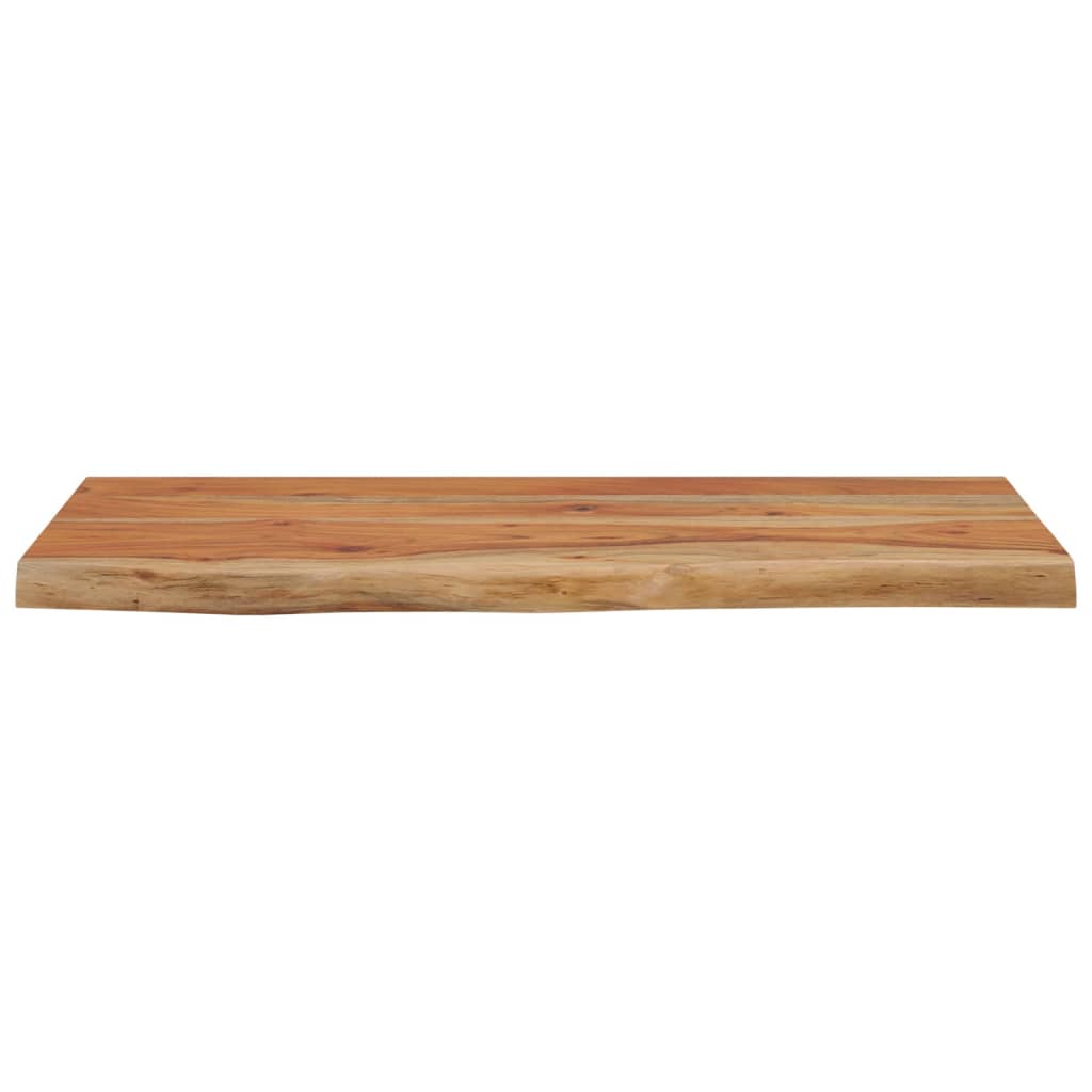 Vegghylle 60x30x2,5 cm rektangulær heltre akasie naturlig kant