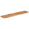Vegghylle 160x30x2,5 cm rektangulær heltre akasie naturlig kant