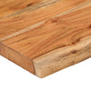 Vegghylle 160x30x2,5 cm rektangulær heltre akasie naturlig kant