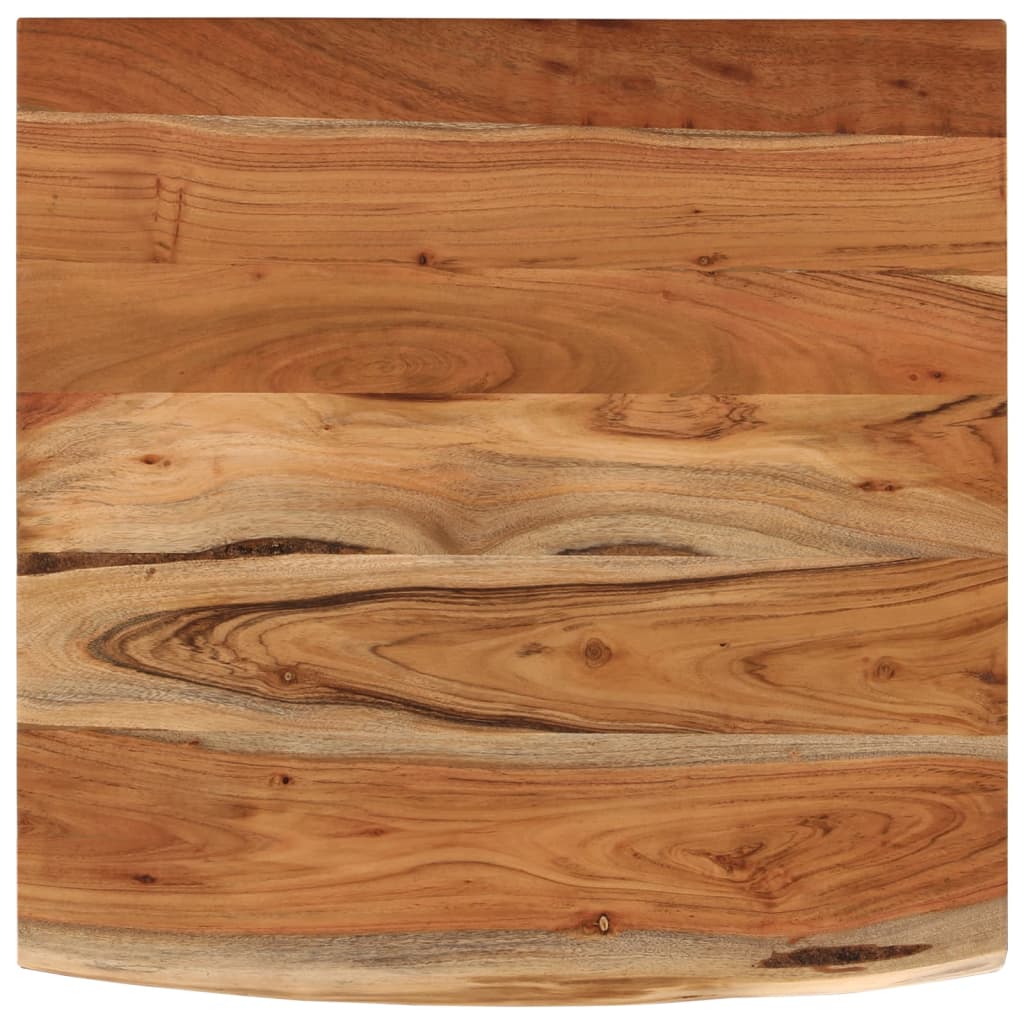 Benkeplate for bad 60x60x2,5 cm firkantet heltre akasie vidaXL