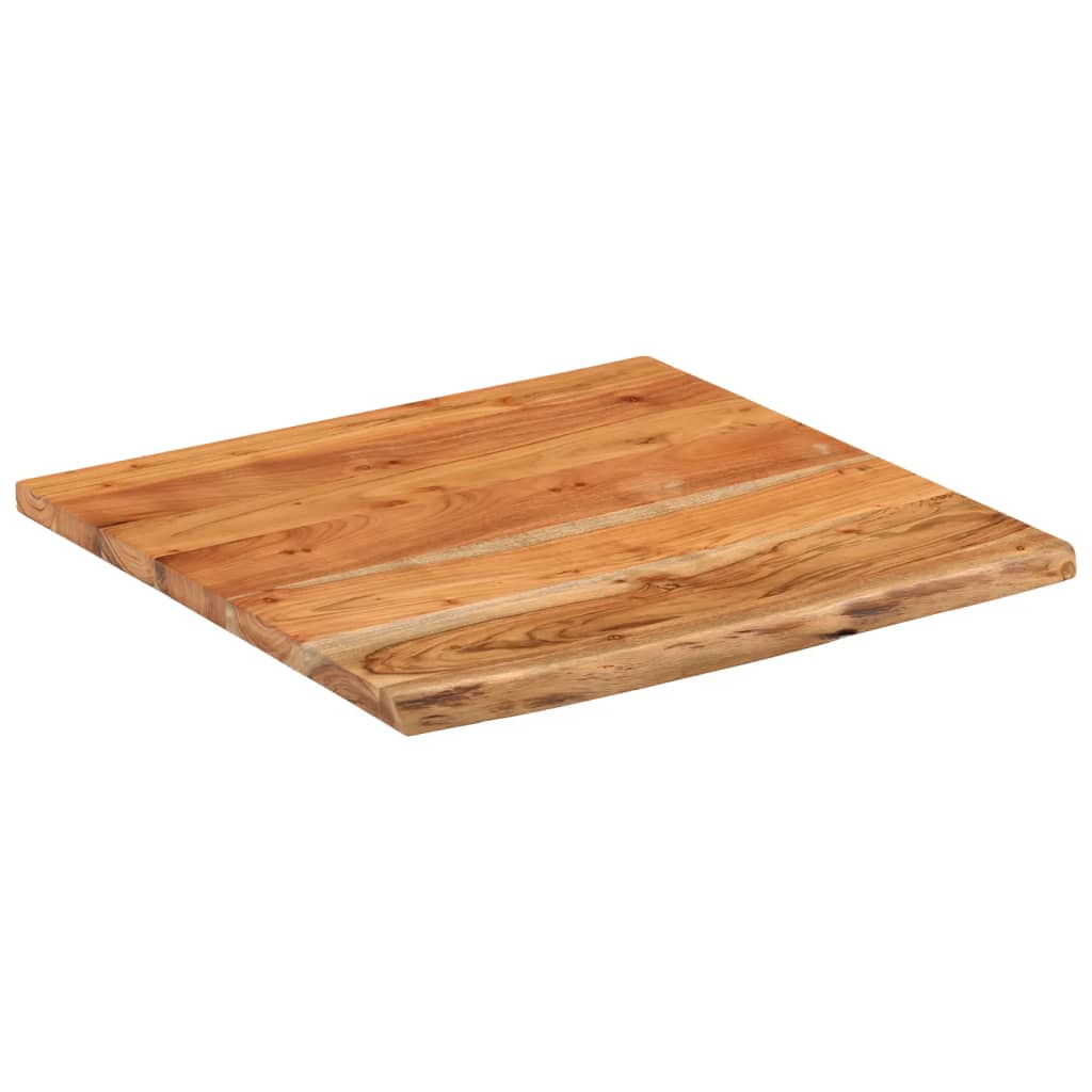Benkeplate for bad 60x60x2,5 cm firkantet heltre akasie vidaXL