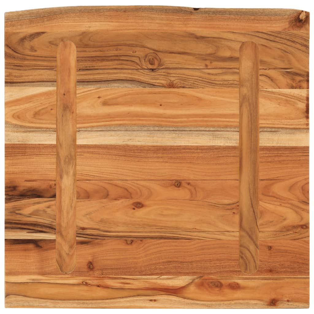 Benkeplate for bad 60x60x2,5 cm firkantet heltre akasie vidaXL