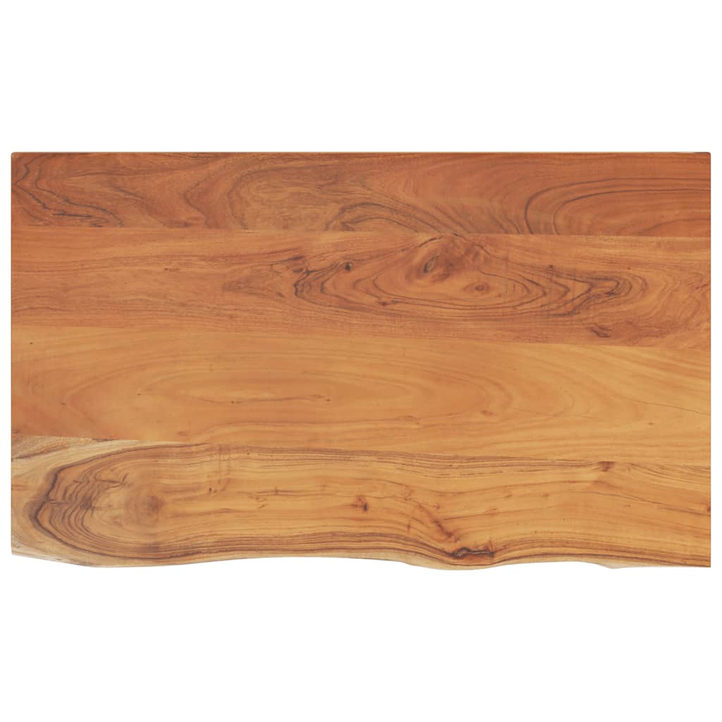 Benkeplate for bad 100x60x2,5 cm rektangulær heltre akasie