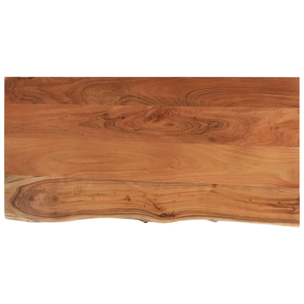 Benkeplate for bad 120x60x2,5 cm rektangulær heltre akasie