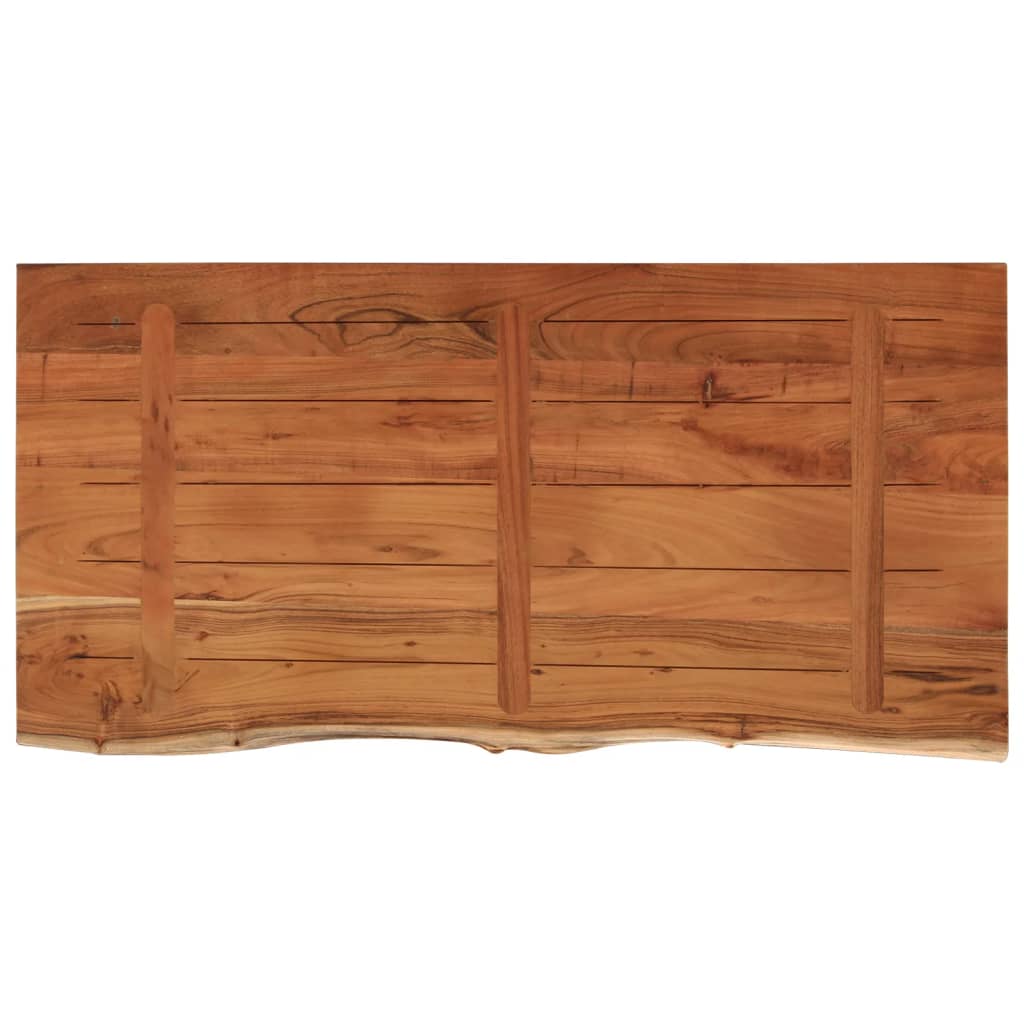 Benkeplate for bad 120x60x2,5 cm rektangulær heltre akasie