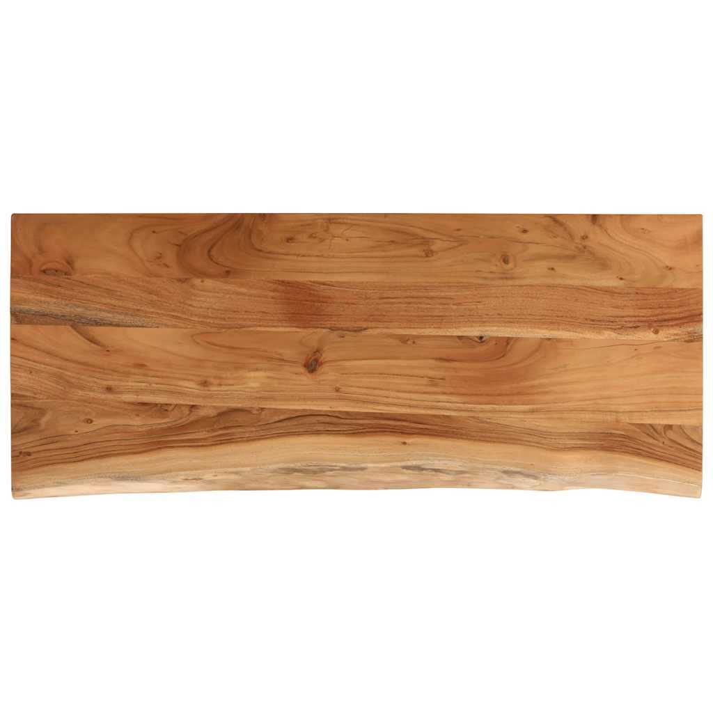 Benkeplate for bad 140x60x2,5 cm rektangulær heltre akasie