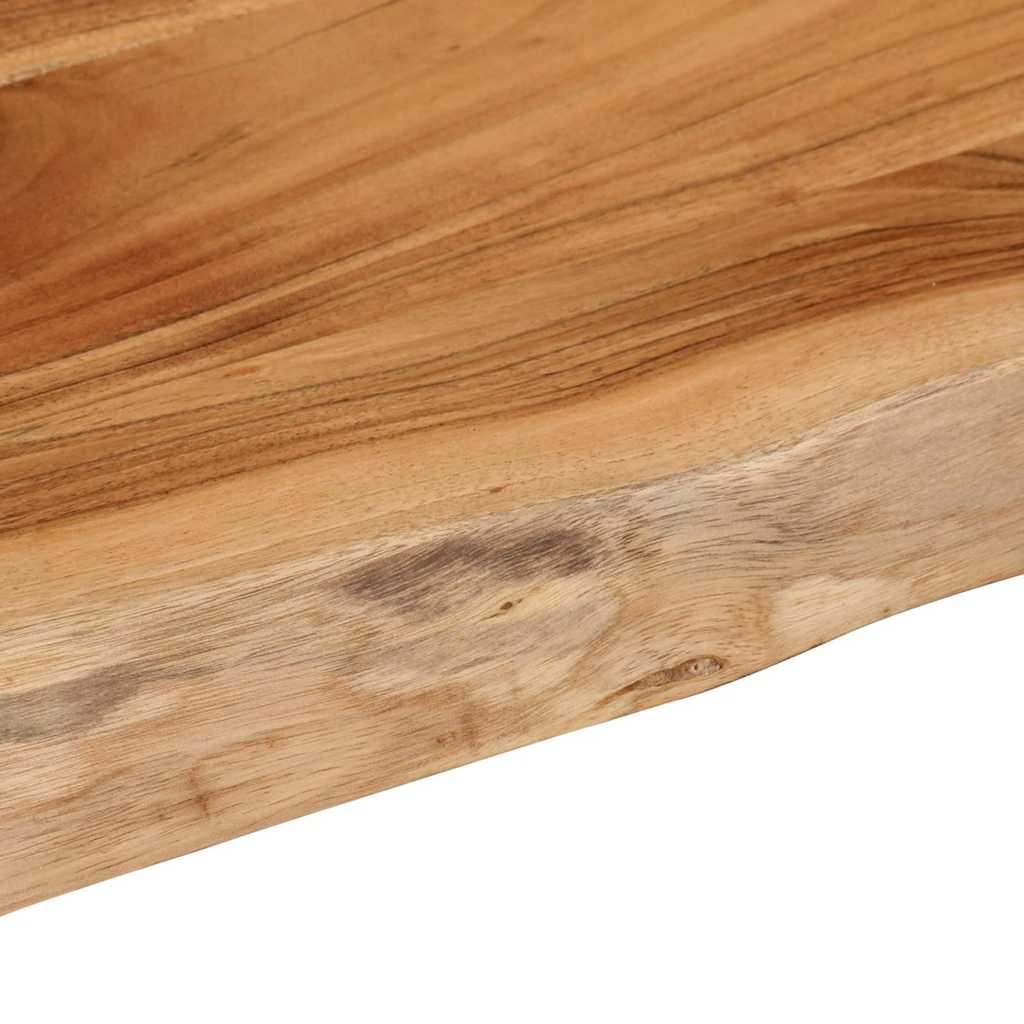Benkeplate for bad 140x60x2,5 cm rektangulær heltre akasie
