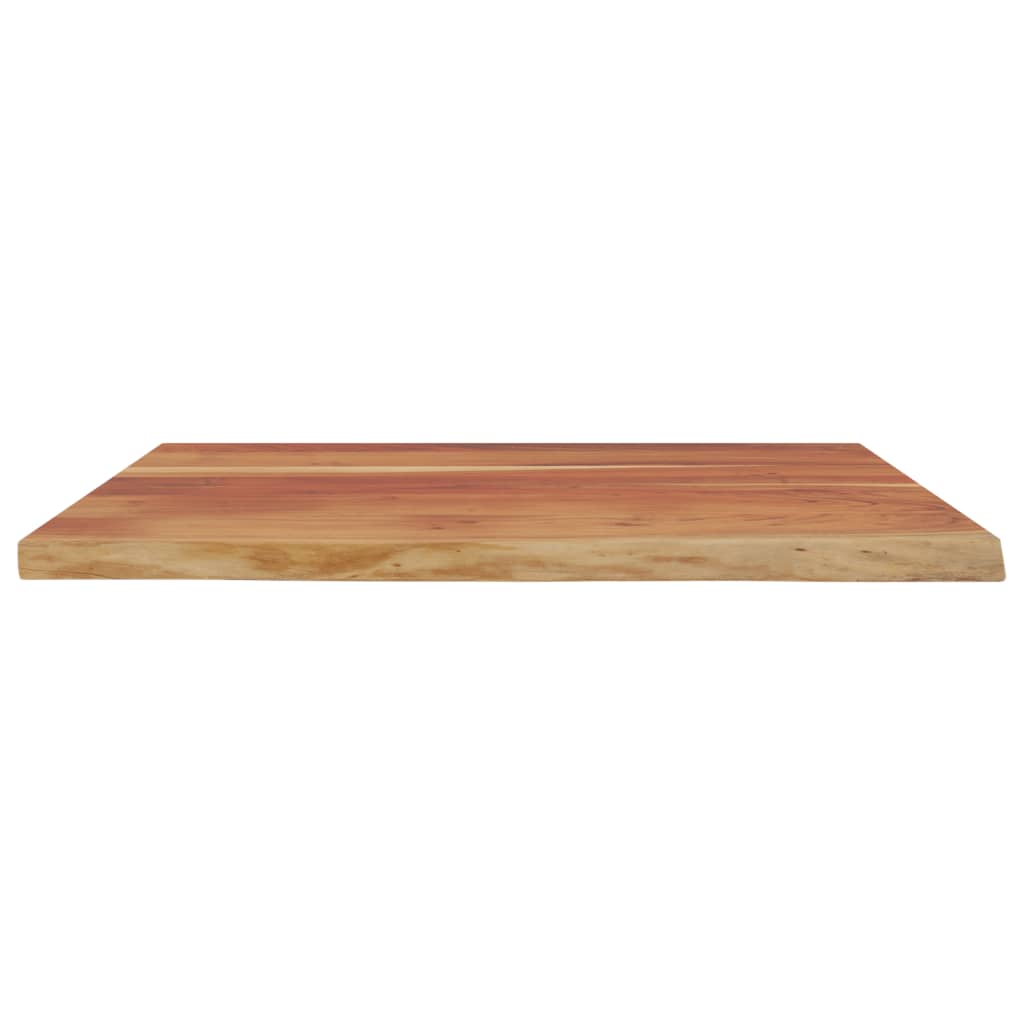 Vegghylle 90x80x2,5 cm rektangulær heltre akasie naturlig kant