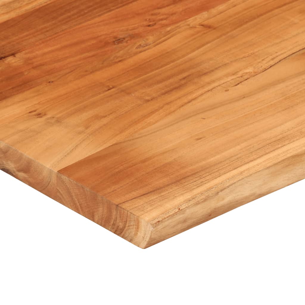 Vegghylle 90x80x2,5 cm rektangulær heltre akasie naturlig kant
