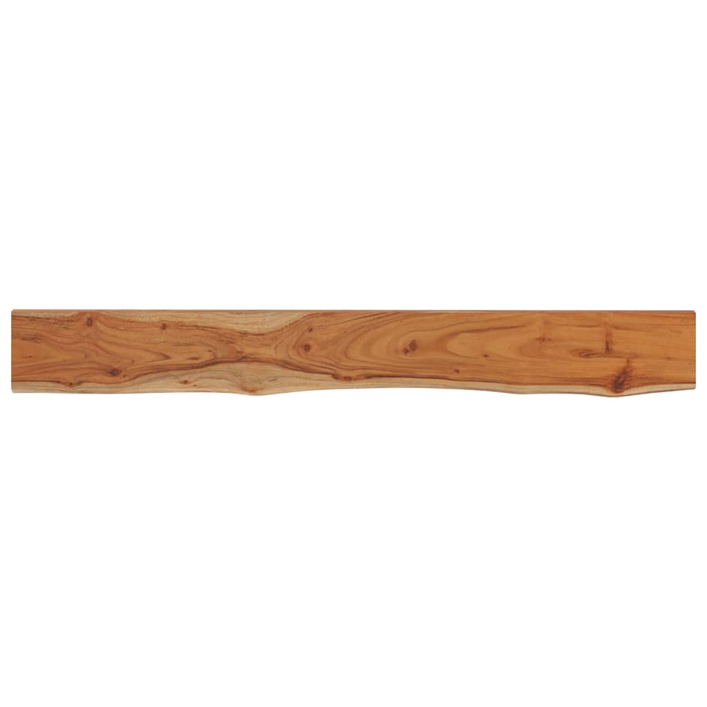 Vegghylle 140x20x3,8 cm rektangulær heltre akasie naturlig kant vidaXL
