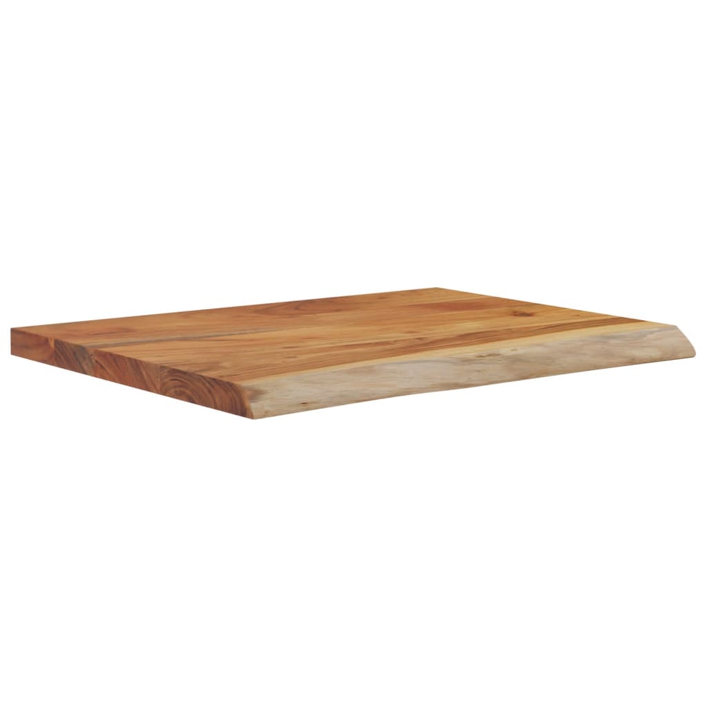 Vegghylle 40x30x3,8 cm rektangulær heltre akasie naturlig kant vidaXL