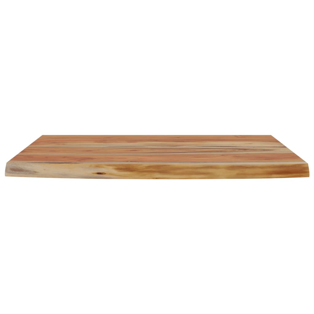 Vegghylle 50x30x3,8 cm rektangulær heltre akasie naturlig kant