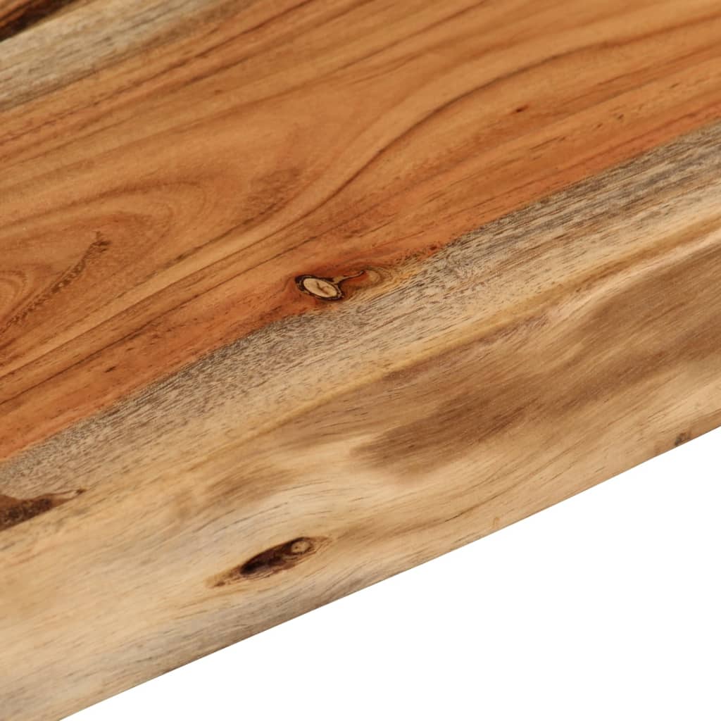 Vegghylle 50x30x3,8 cm rektangulær heltre akasie naturlig kant