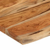 Vegghylle 50x30x3,8 cm rektangulær heltre akasie naturlig kant