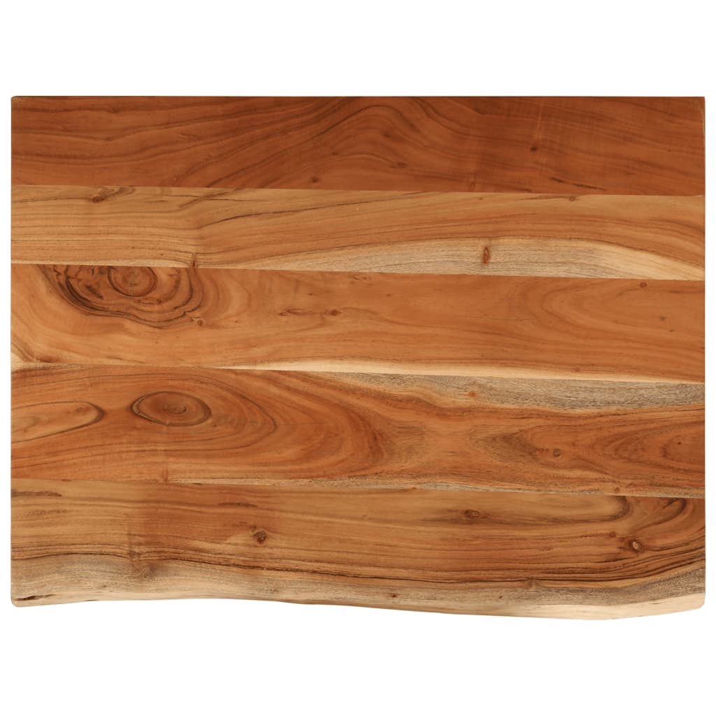 Benkeplate for bad 70x60x3,8 cm rektangulær heltre akasie