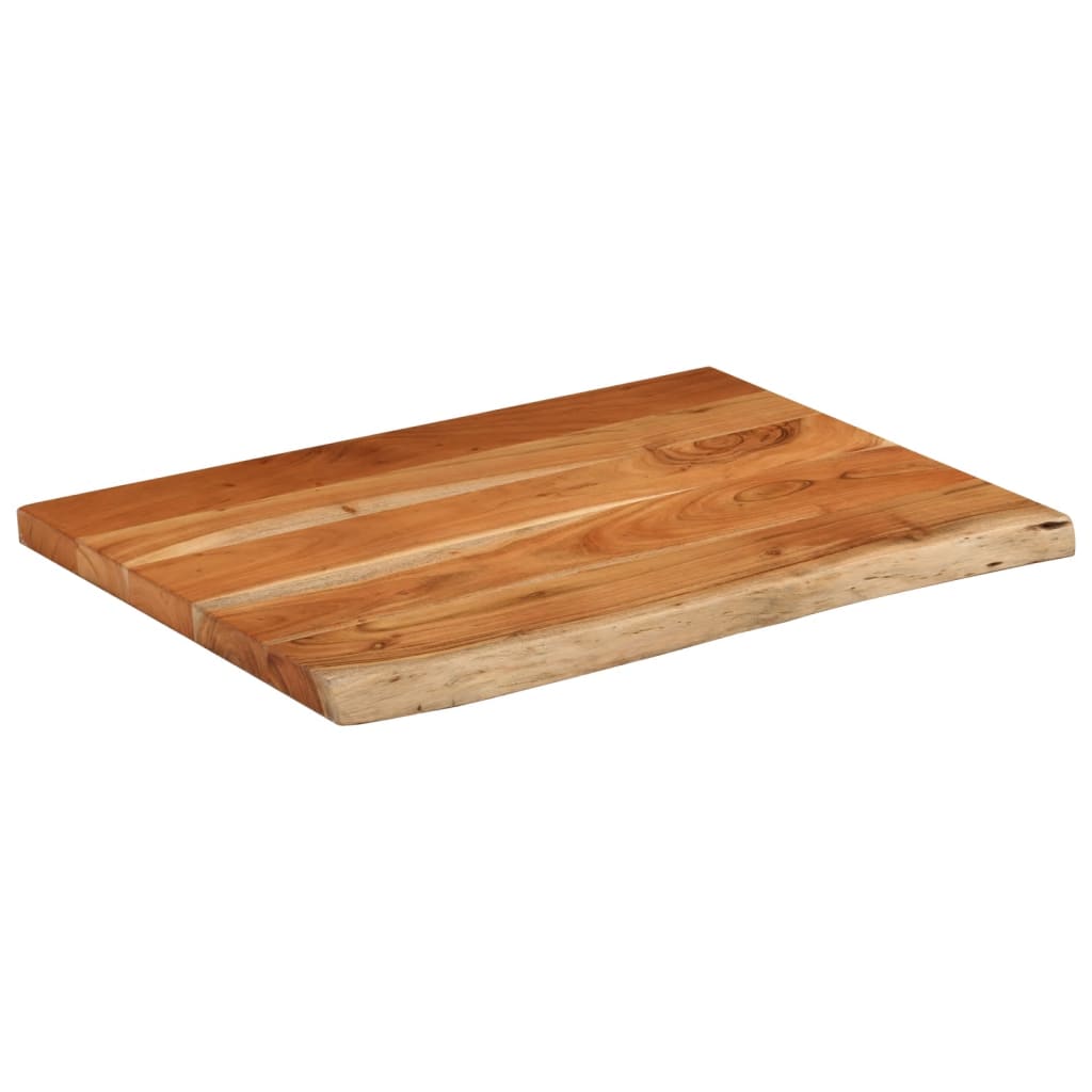 Benkeplate for bad 70x60x3,8 cm rektangulær heltre akasie