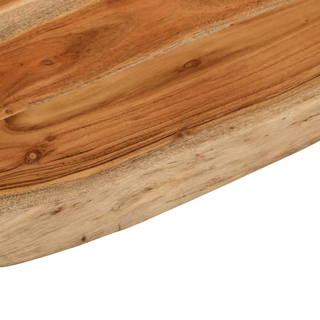 Benkeplate for bad 70x60x3,8 cm rektangulær heltre akasie