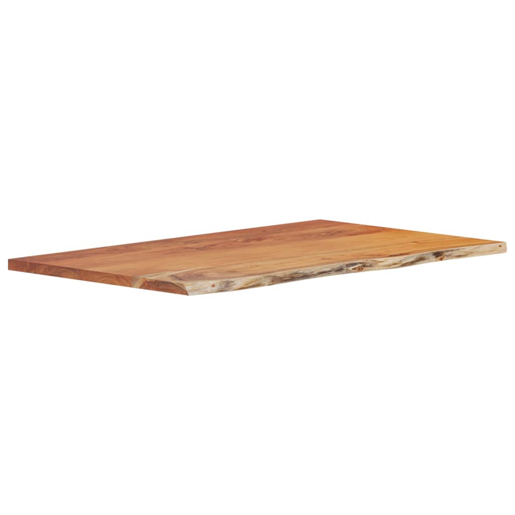 Benkeplate for bad 90x60x3,8 cm rektangulær heltre akasie