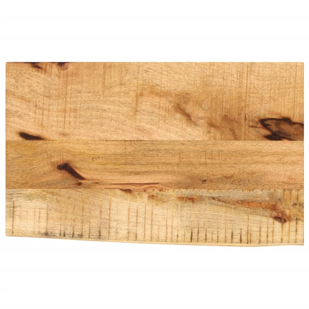 Bordplate 50x20x2,5 cm naturlig kant grovt heltre mangotre