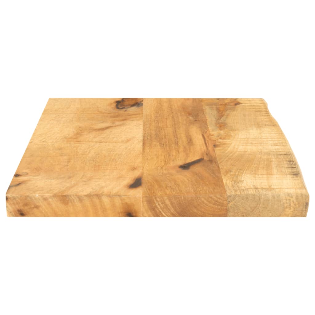Bordplate 40x30x2,5 cm naturlig kant grovt heltre mangotre