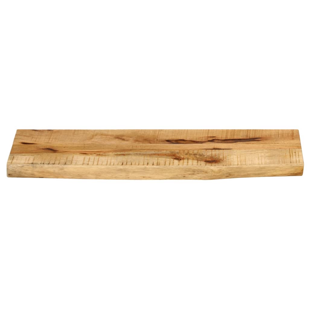 Bordplate 70x40x2,5 cm naturlig kant grovt heltre mangotre