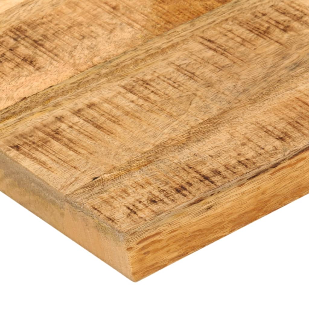Bordplate 60x60x2,5 cm naturlig kant grovt heltre mangotre