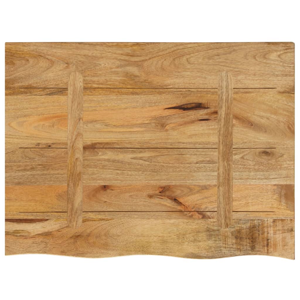 Bordplate 80x60x2,5 cm naturlig kant grovt heltre mangotre