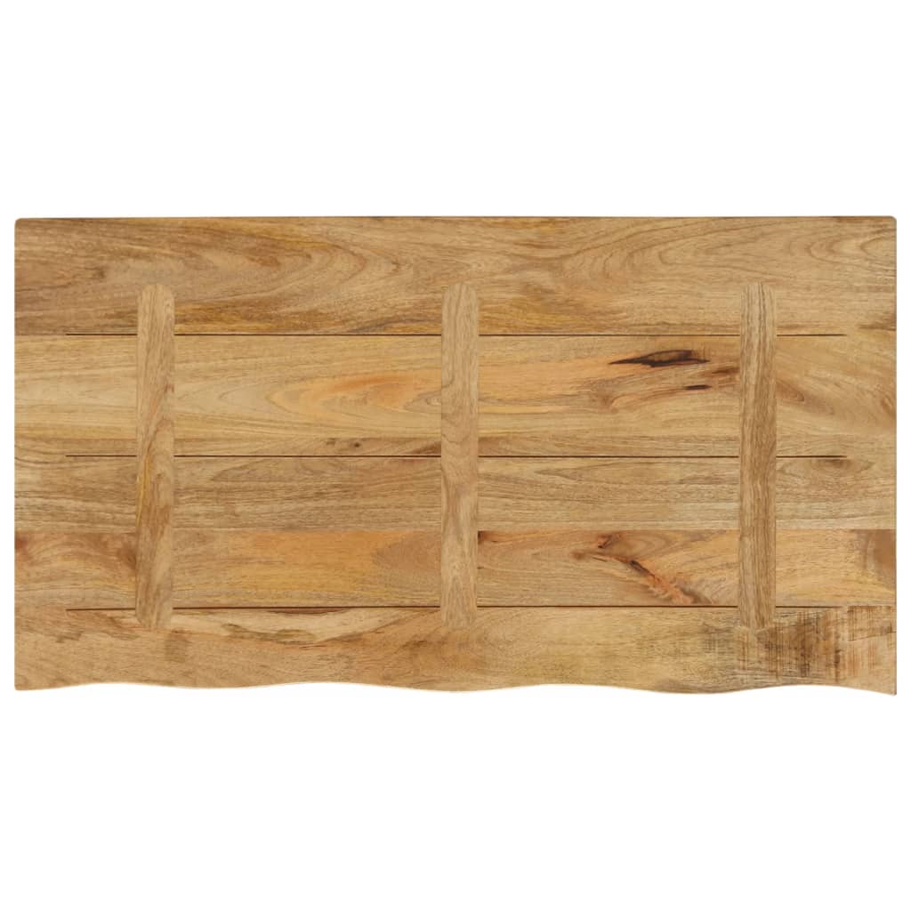 Bordplate 100x60x2,5 cm naturlig kant grovt heltre mangotre