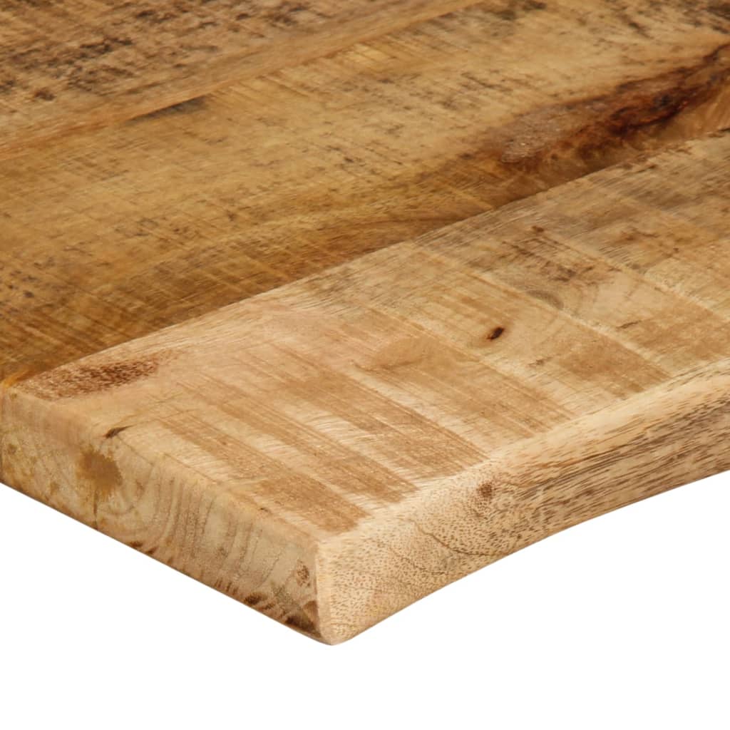 Bordplate 100x60x2,5 cm naturlig kant grovt heltre mangotre