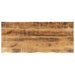 Bordplate 140x60x2,5 cm naturlig kant grovt heltre mangotre