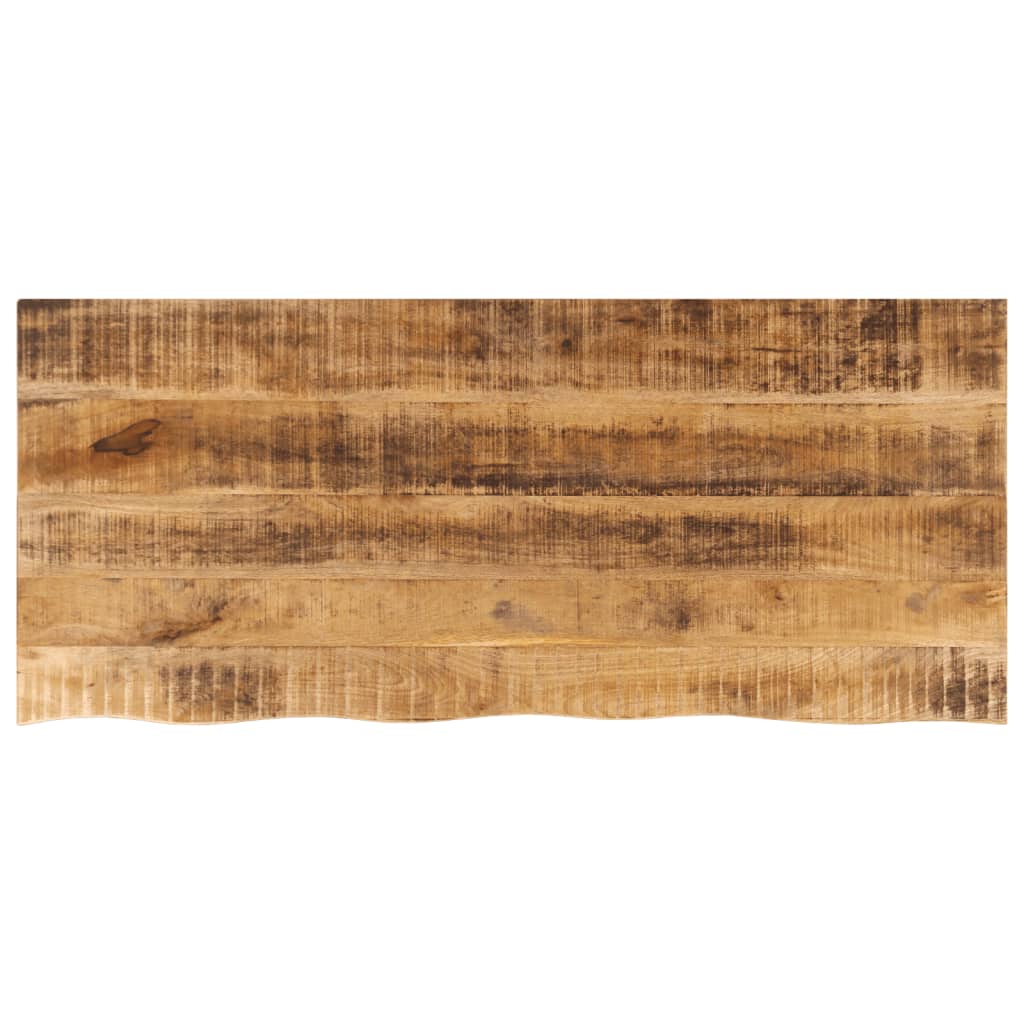 Bordplate 140x60x2,5 cm naturlig kant grovt heltre mangotre