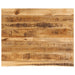 Bordplate 100x80x2,5 cm naturlig kant grovt heltre mangotre