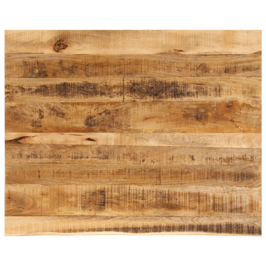 Bordplate 100x80x2,5 cm naturlig kant grovt heltre mangotre