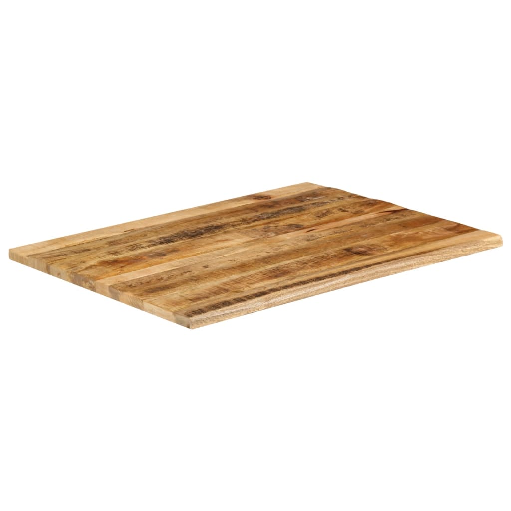 Bordplate 100x80x2,5 cm naturlig kant grovt heltre mangotre
