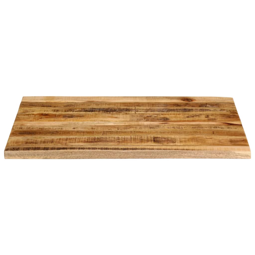 Bordplate 100x80x2,5 cm naturlig kant grovt heltre mangotre