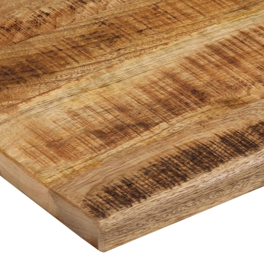Bordplate 100x80x2,5 cm naturlig kant grovt heltre mangotre