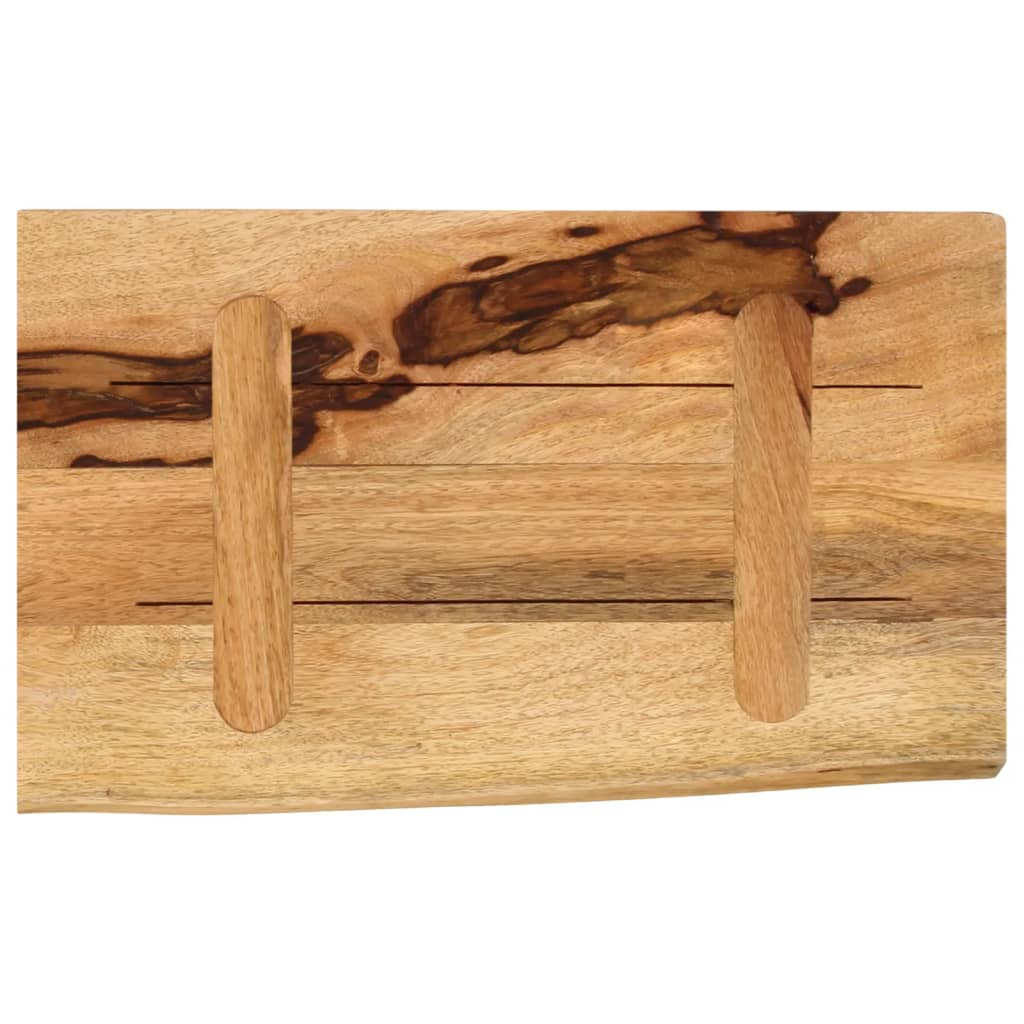 Bordplate 50x20x3,8 cm naturlig kant grovt heltre mangotre