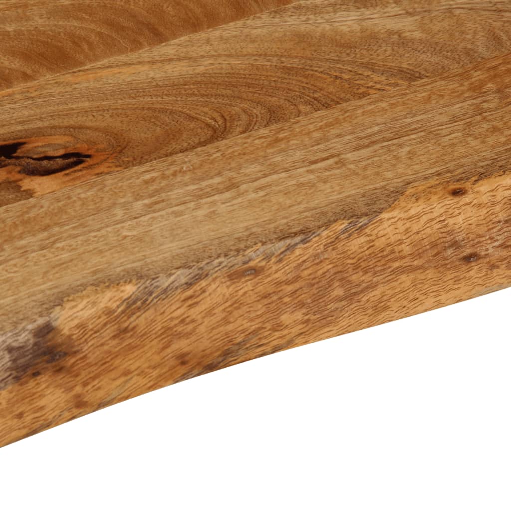 Bordplate med naturlig kant 40x20x2,5 cm heltre mango